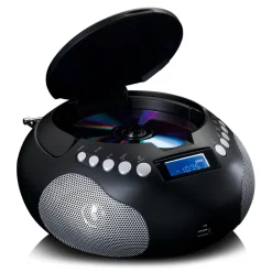 Lenco Musikkspiller Og Radio|Bærbar CD-spiller SCD-331 - Svart