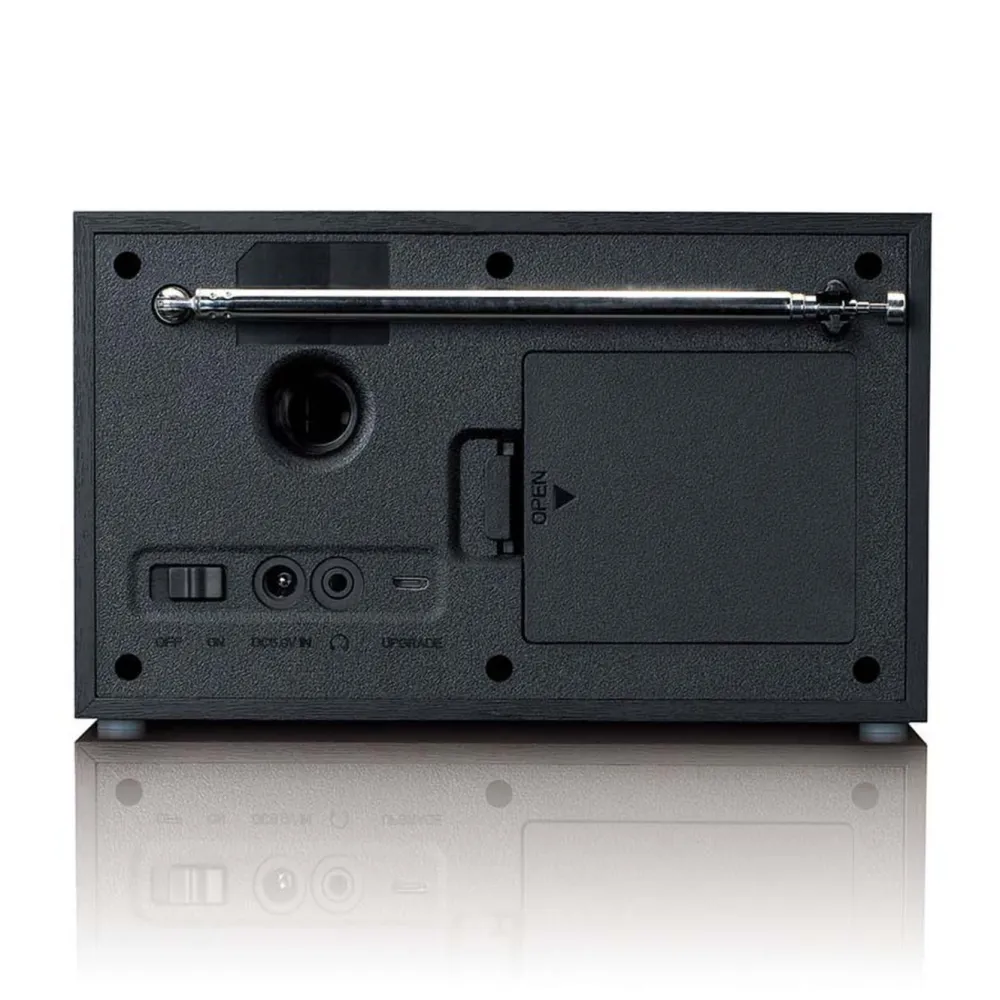 Lenco Musikkspiller Og Radio|DAR-017BK DAB+ FM-radio med Bluetooth
