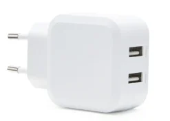Linocell Mobiltelefonladere|4,8 A USB-lader med to porter