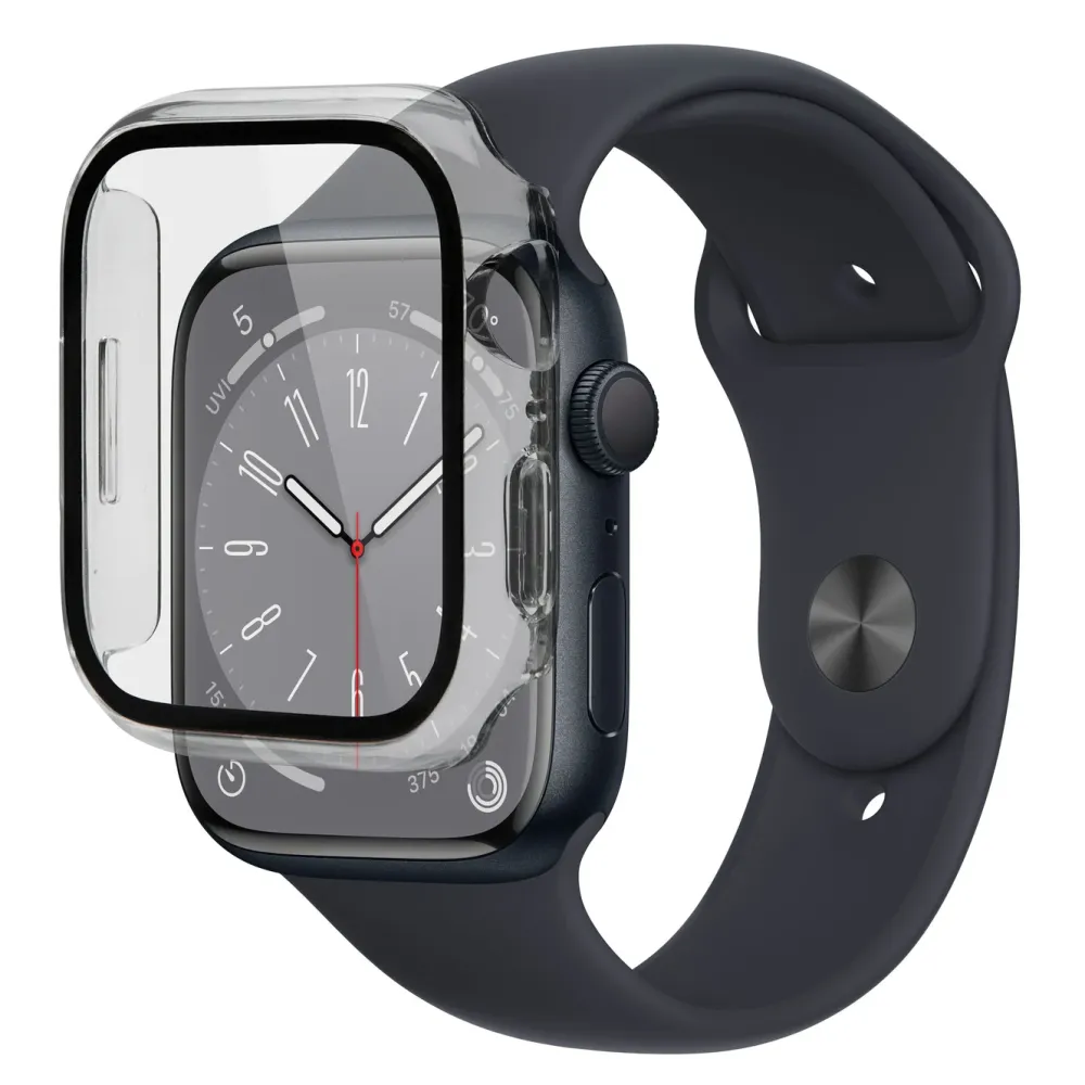 Linocell Smartklokker Og Ringer|Beskyttelse for Apple Watch med skjermbeskytter 45 mm