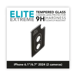 Linocell Mobildeksler & Etui|Skjermbeskytter|Elite Extreme Beskyttelse for kameralinsen iPhone 16 og 16 Plus