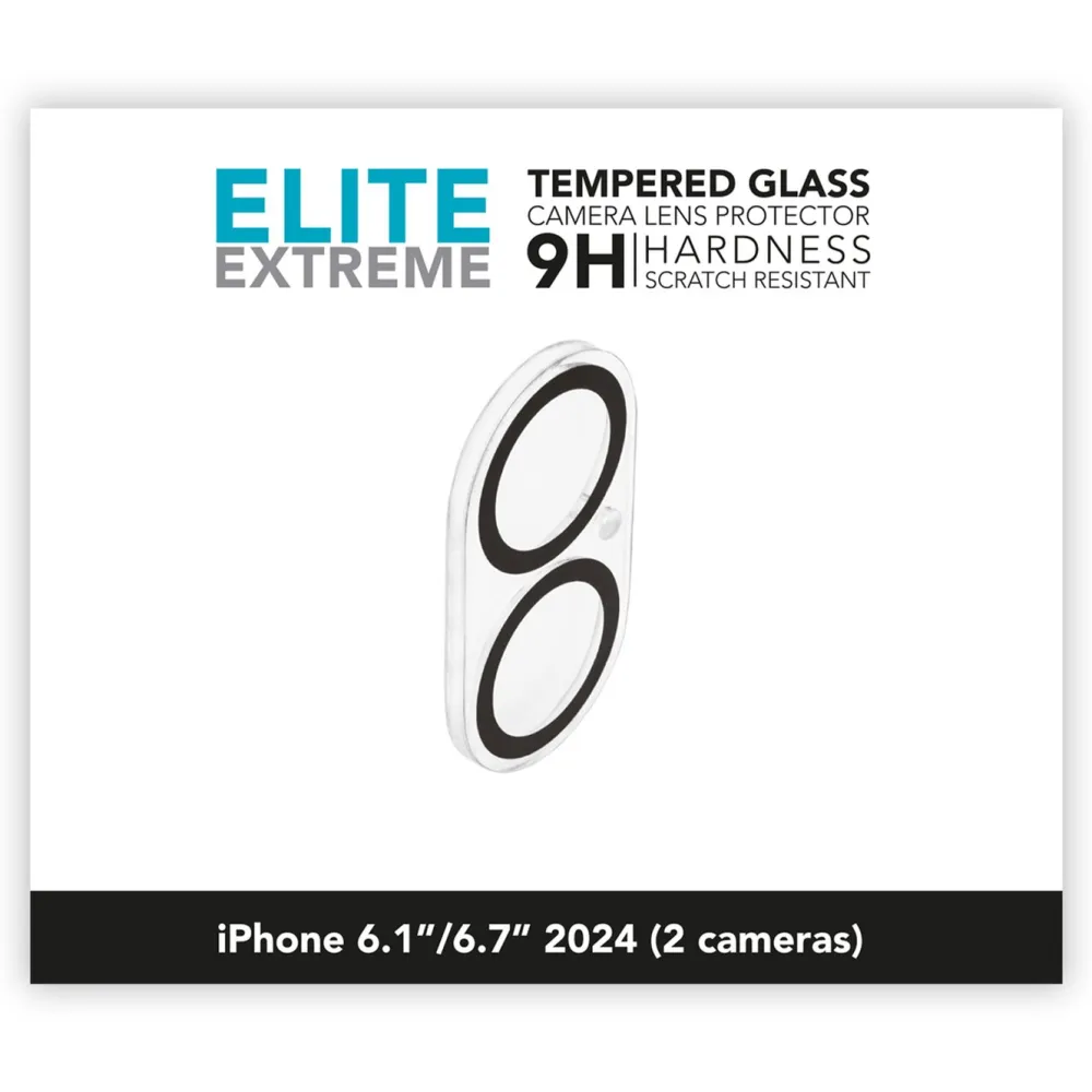 Linocell Mobildeksler & Etui|Skjermbeskytter|Elite Extreme Beskyttelse for kameramodulen iPhone 16, 16 Plus og 17