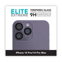 Linocell Mobildeksler & Etui|Elite Extreme Beskyttelse for kameralinsen på iPhone 14 Pro og Pro Max
