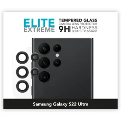 Linocell Mobildeksler & Etui|Elite Extreme Beskyttelse for kameralinsen på Galaxy S22 Ultra
