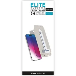 Linocell Skjermbeskytter|Elite Extreme Curved Privacy Skjermbeskytter for iPhone 16 Pro og 17