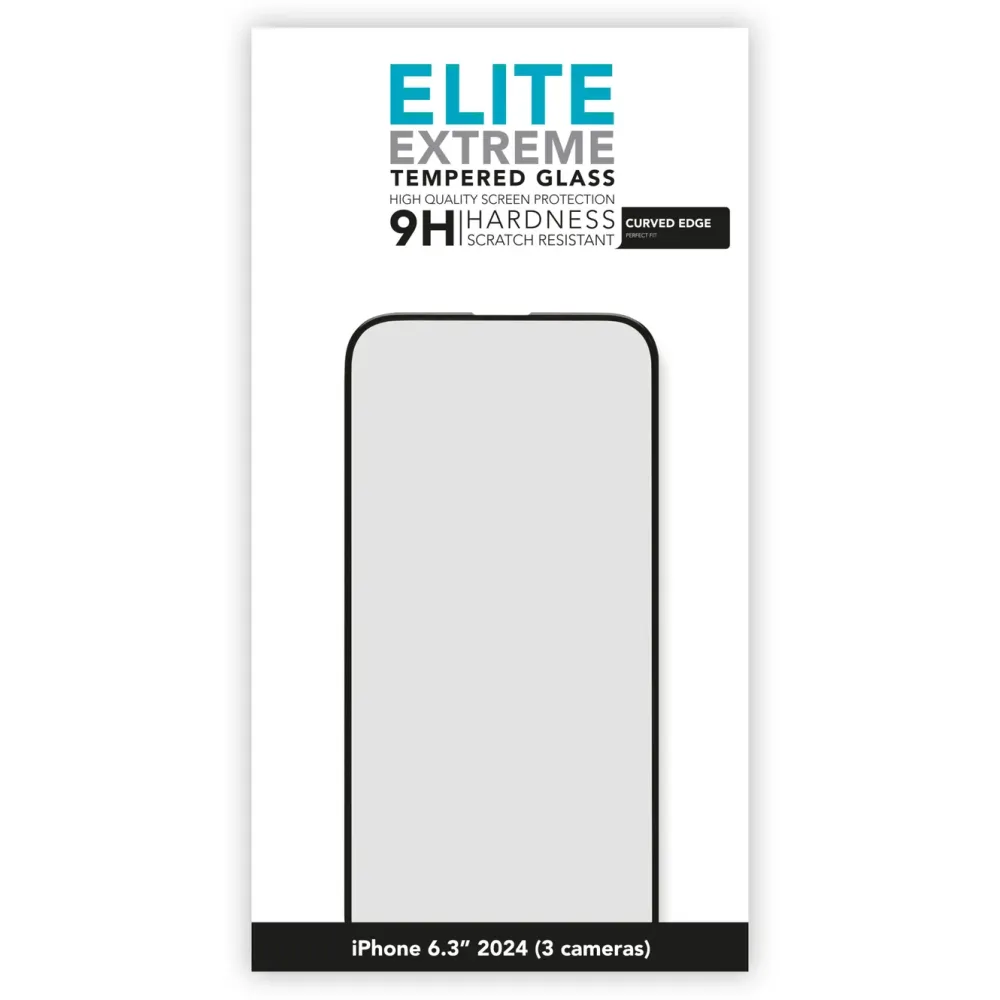 Linocell Skjermbeskytter|Elite Extreme Curved Skjermbeskytter for iPhone 16 Pro