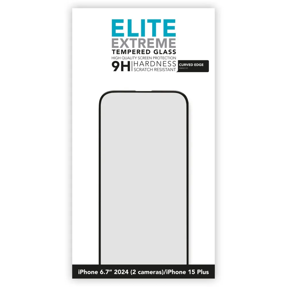 Linocell Skjermbeskytter|Elite Extreme Curved Skjermbeskytter for iPhone 16 Plus