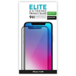 Linocell Skjermbeskytter|Elite Extreme Privacy Glass Skjermbeskytter for iPhone 11/Xr