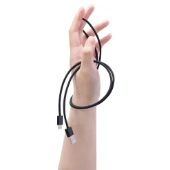 Linocell Kabler Og Adaptere|Lightning|Flettet USB-A- til Lightning-kabel Svart 0,5 m