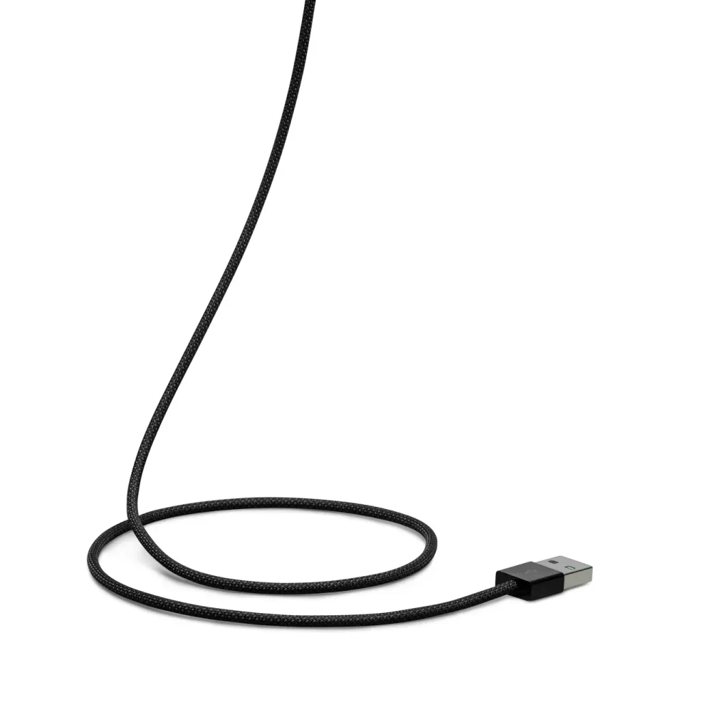 Linocell Kabler Og Adaptere|Usb-C Kabler|Flettet USB-A- til USB-C-kabel Svart 0,5 m