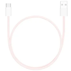 Linocell Kabler Og Adaptere|Usb-C Kabler|Flettet USB-A- til USB-C-kabel Rosa 0,5 m