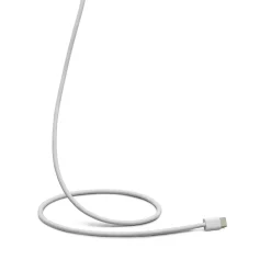 Linocell Kabler Og Adaptere|Usb|Flettet USB-C- til Lightning-kabel Hvit 2 m