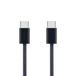 Linocell Kabler Og Adaptere|Iphone-Tilbehør|Flettet USB-C- til USB-C-kabel 240W Svart 2 m