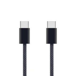 Linocell Kabler Og Adaptere|Iphone-Tilbehør|Flettet USB-C- til USB-C-kabel 60W Svart 0,5 m