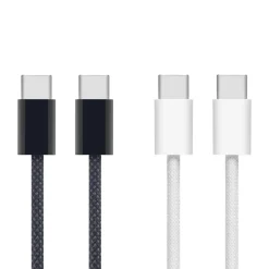 Linocell Kabler Og Adaptere|Lightning|Flettet USB-C- til USB-C-kabel 240W Svart 1 m