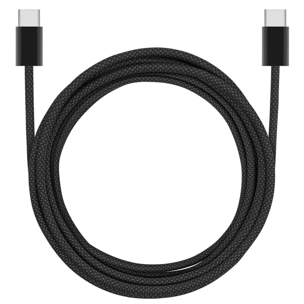 Linocell Kabler Og Adaptere|Lightning|Flettet USB-C- til USB-C-kabel 240W Svart 1 m