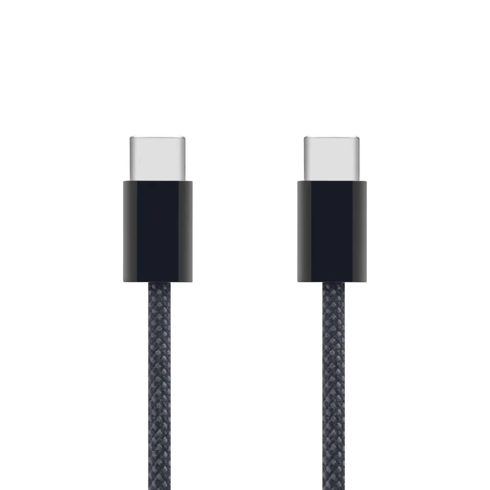 Linocell Kabler Og Adaptere|Lightning|Flettet USB-C- til USB-C-kabel 240W Svart 1 m