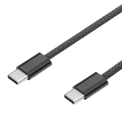 Linocell Kabler Og Adaptere|Lightning|Flettet USB-C- til USB-C-kabel 240W Svart 1 m