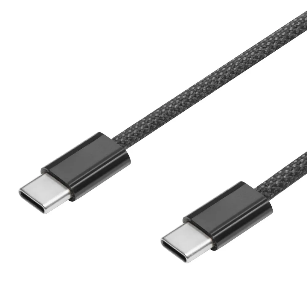 Linocell Kabler Og Adaptere|Lightning|Flettet USB-C- til USB-C-kabel 240W Svart 1 m