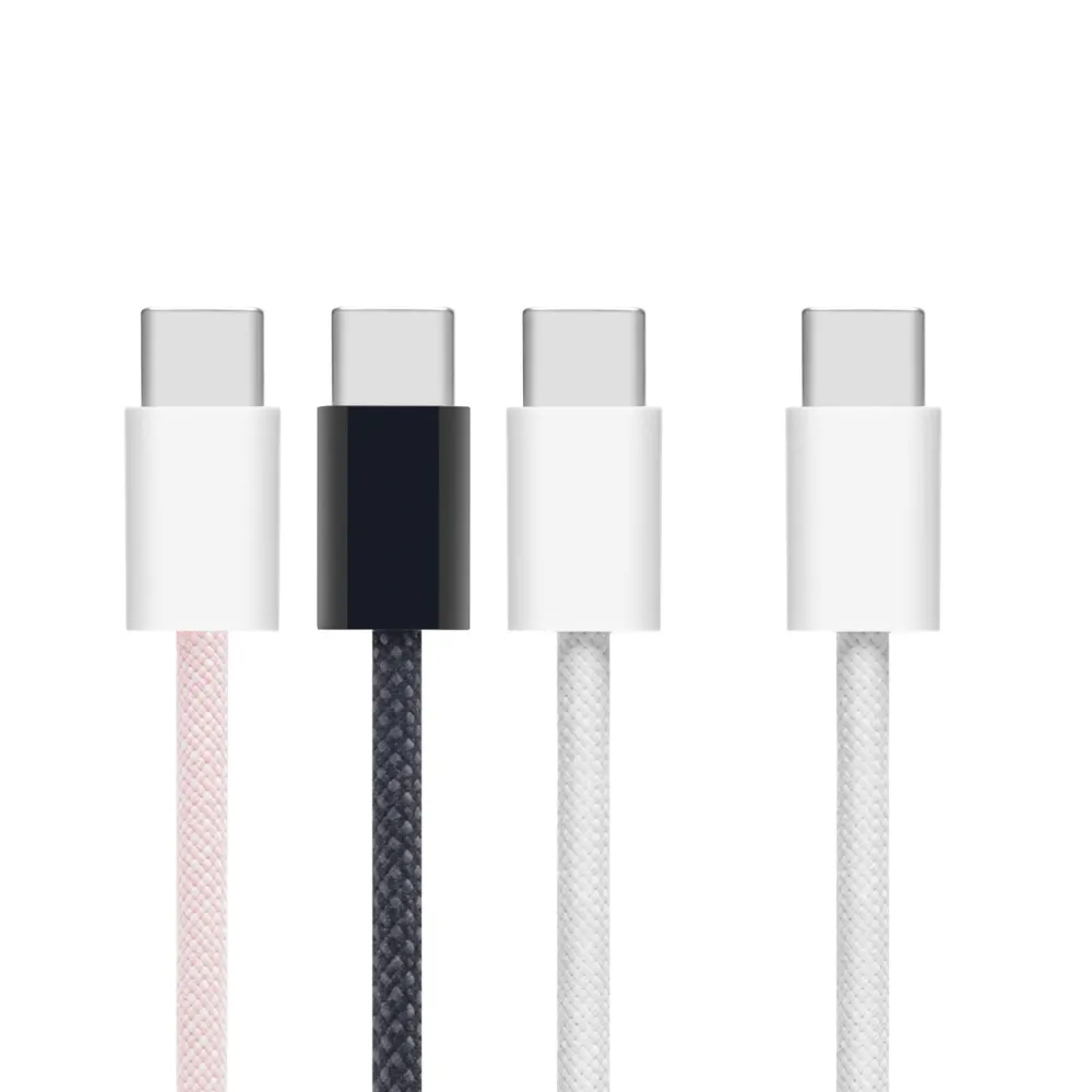 Linocell Kabler Og Adaptere|Lightning|Flettet USB-C- til USB-C-kabel 60W Svart 1 m