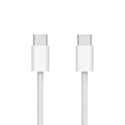 Linocell Kabler Og Adaptere|Lightning|Flettet USB-C- til USB-C-kabel 240W Hvit 1m