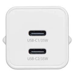 Linocell Kabler Og Adaptere|Iphone-Tilbehør|GaN hurtiglader 35 W PD med 2 USB-C-porter