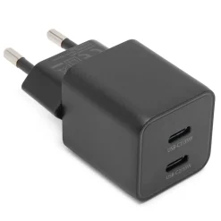 Linocell Mobiltelefonladere|GaN hurtiglader 35 W PD med 2 USB-C-porter