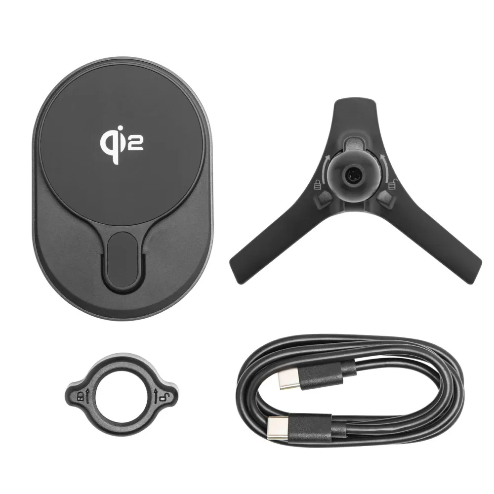 Linocell Iphone-Tilbehør|Mobiltelefonholder|Magnetisk Qi2 ladeplate til bilen 15 W