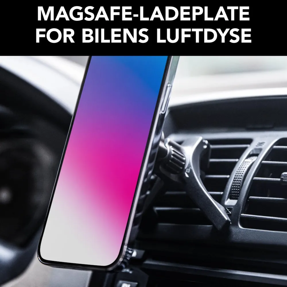 Linocell Iphone-Tilbehør|Mobiltelefonholder|Magnetisk Qi2 ladeplate til bilen 15 W