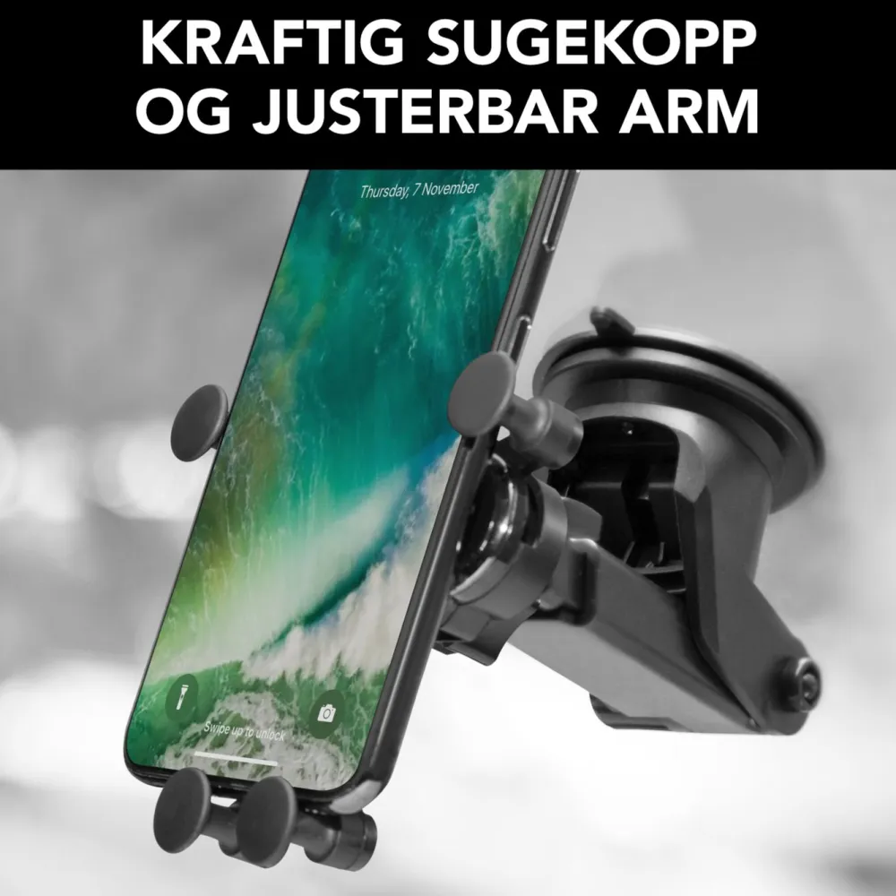 Linocell Mobiltelefonholder|Mobilholder med hurtigfeste for frontrute