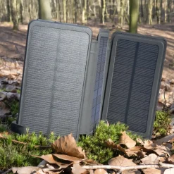 Linocell Powerbank|Mobiltelefonladere|Powerbank med solcellelading 20 W 8000 mAh