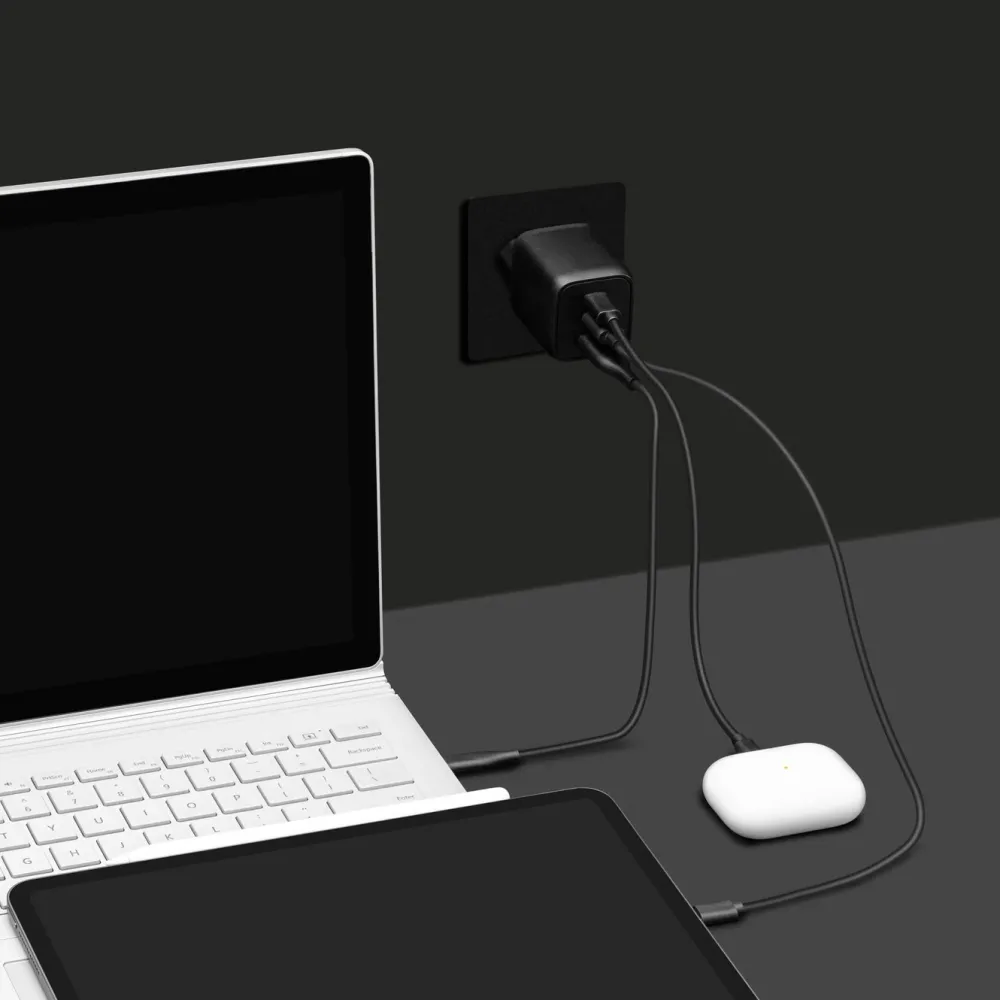 Linocell Premium Iphone-Tilbehør|Datamus|GaN multilader 65 W PD