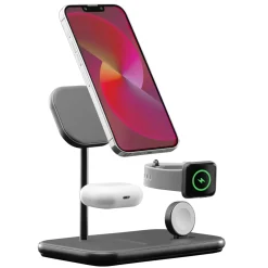 Linocell Premium Iphone-Tilbehør|Hjemmekontor|3-i-1-ladestasjon med MagSafe-kompabilitet