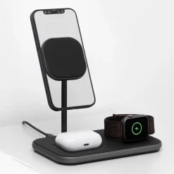 Linocell Premium Iphone-Tilbehør|Hjemmekontor|3-i-1-ladestasjon med MagSafe-kompabilitet
