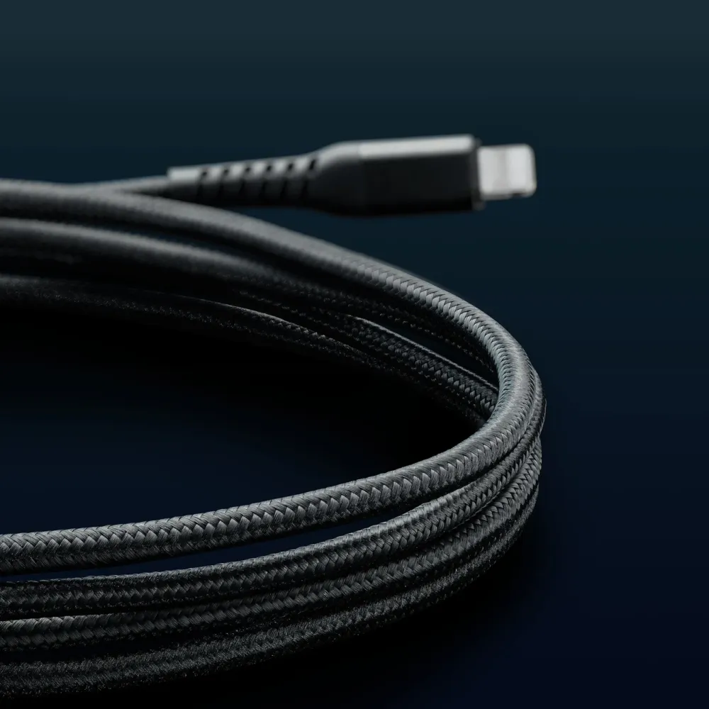 Linocell Premium Kevlar Kabler Og Adaptere|Lightning|Lightning-kabel 2 m