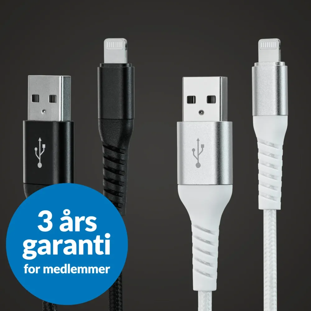 Linocell Premium Kevlar Kabler Og Adaptere|Lightning|Lightning-kabel 2 m