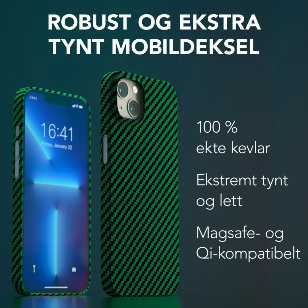 Linocell Premium Kevlar Iphone-Tilbehør|Robust deksel for iPhone 13