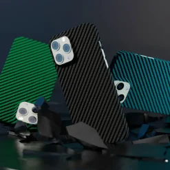 Linocell Premium Kevlar Iphone-Tilbehør|Robust deksel for iPhone 13 Pro Max