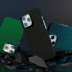 Linocell Premium Kevlar Iphone-Tilbehør|Robust deksel for iPhone 13 Pro