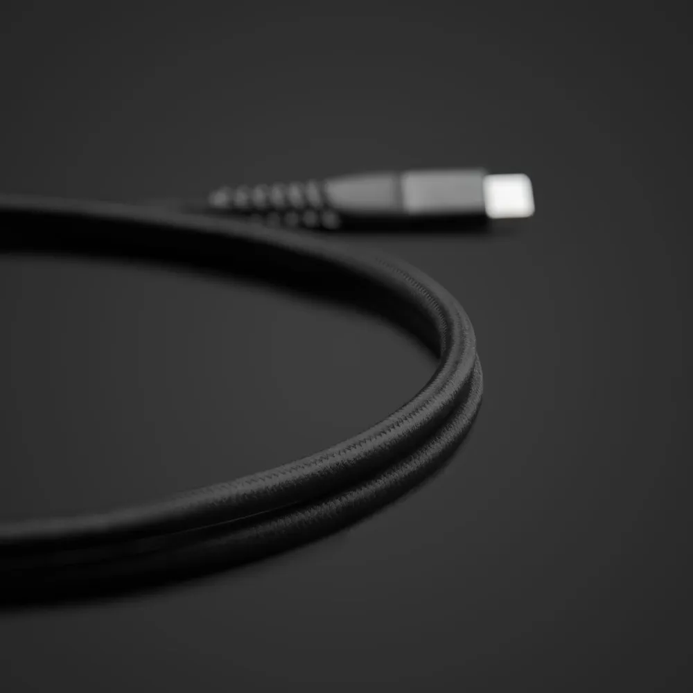 Linocell Premium Kevlar Kabler Og Adaptere|Lightning|USB-C 3.2-kabel - Svart 1 m