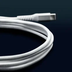 Linocell Premium Kevlar Kabler Og Adaptere|Lightning|USB-C- til Lightning-kabel Hvit 0,5 m