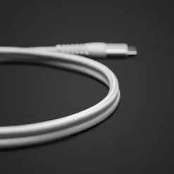 Linocell Premium Kabler Og Adaptere|Usb-C Kabler|Kevlar USB-C 3.2-kabel - Hvit 1 m