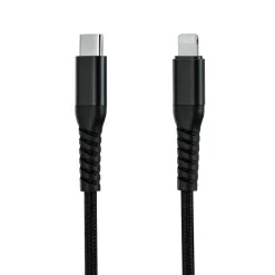 Linocell Premium Kevlar Kabler Og Adaptere|Lightning|USB-C- til Lightning-kabel Svart 0,5 m
