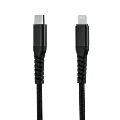 Linocell Premium Kevlar Kabler Og Adaptere|Lightning|USB-C- til Lightning-kabel Svart 0,5 m