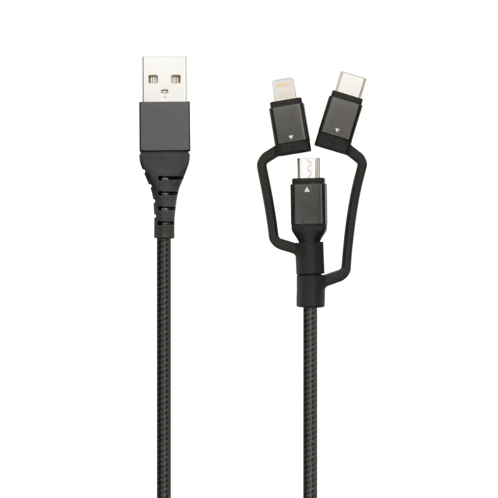 Linocell Premium Kabler Og Adaptere|Usb-A & B-Kabler|USB-A til Micro-USB, Lightning og USB-C adapter