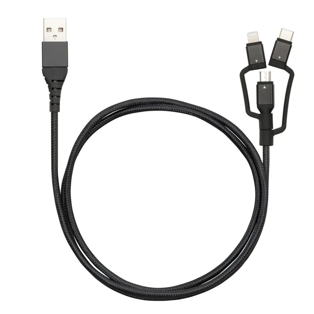 Linocell Premium Kabler Og Adaptere|Usb-A & B-Kabler|USB-A til Micro-USB, Lightning og USB-C adapter