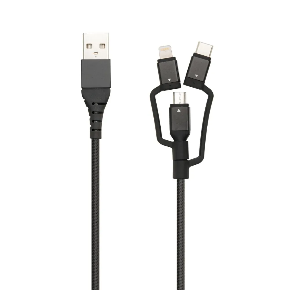 Linocell Premium Kabler Og Adaptere|Usb-A & B-Kabler|USB-A til Micro-USB, Lightning og USB-C adapter