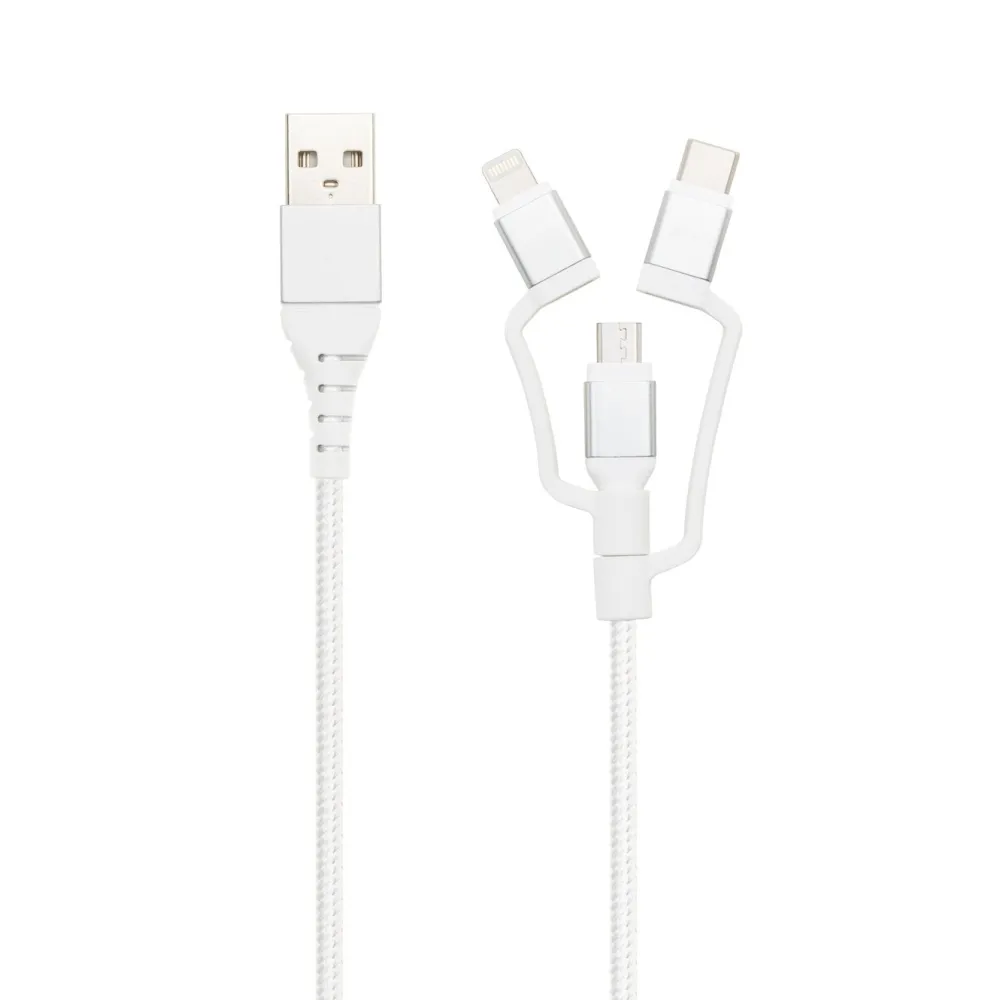Linocell Premium Kabler Og Adaptere|Usb-A & B-Kabler|USB-A til Micro-USB, Lightning og USB-C adapter