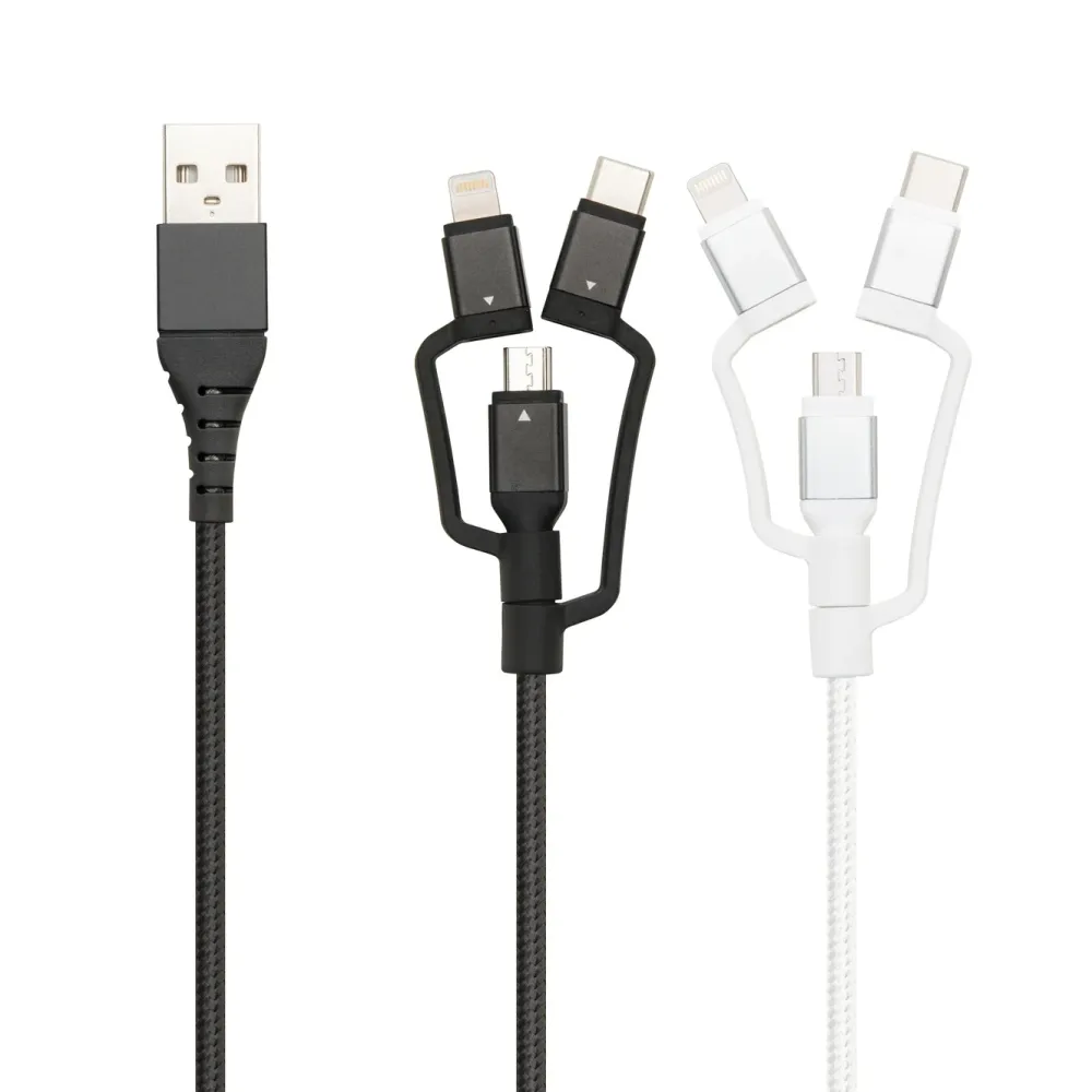 Linocell Premium Kabler Og Adaptere|Usb-A & B-Kabler|USB-A til Micro-USB, Lightning og USB-C adapter