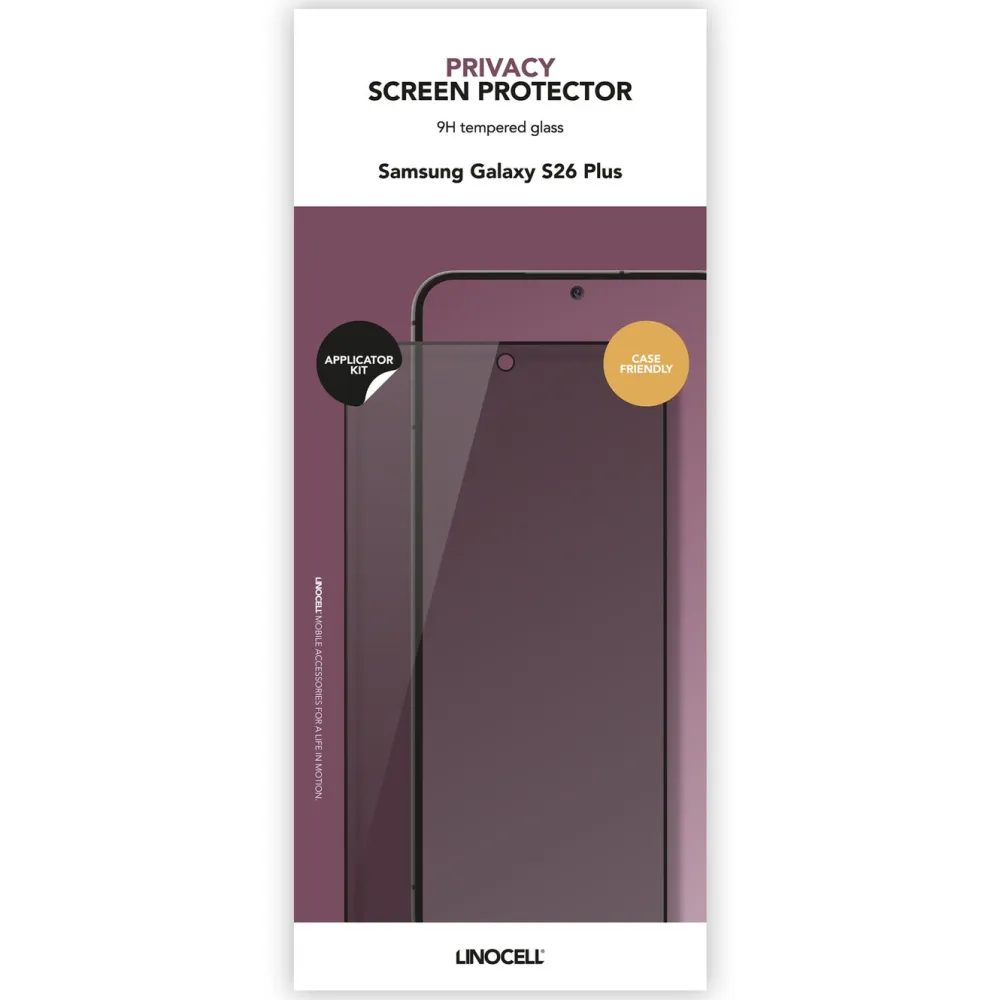 Linocell Skjermbeskytter|Privacy skjermbeskytter for Samsung Galaxy S26+